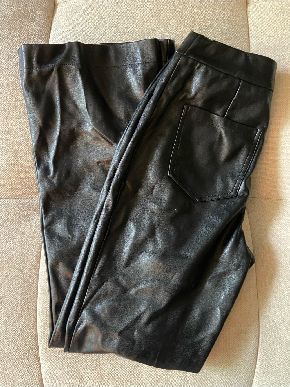 Marc New York Black Faux Leather Pants